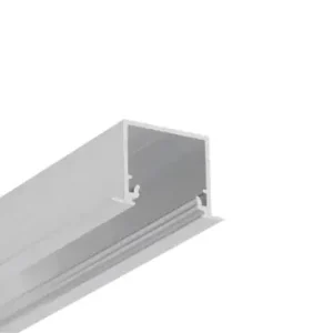 1m aluprofil LINEA-IN20 EE7F/U7Ubehandlet aluminium, indbygget, LED skinne - Høj kvalitet