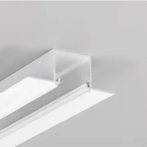 Gå ikke glip af tilbuddet | 1m aluprofil LINEA-IN20 TRIMLESS EE7FHvid lakeret, indspartling, LED skinne