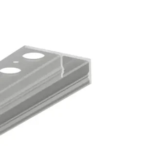 Kundernes favoritter | 1m aluprofil UNI-TILE12 180DEG C PLUSAnodiseret, fliser/klinker-profil, LED skinne