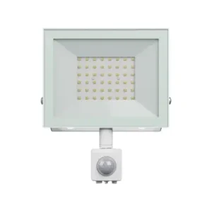 Tryg betaling | 50W projektør med sensorIP44, Hvid, arbejdslampe, PIR sensor