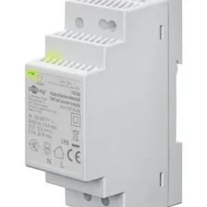 Bedste pris - 30W / 12V DC DIN skinne strømforsyning2.5A