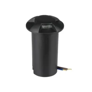 1W LED NedgravningsspotLys 3000K, Sort. | Premium