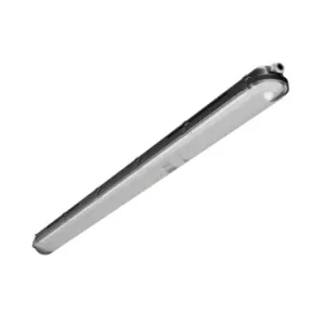 120cm 40W Gigant Pro LED armaturGennemfortrådet, 150lm/W, Justerbar Watt, IP66, IK10, Sort. - Bestil i dag