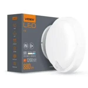 11W LED loftlampe med sensorIP54, IK07, 120°, 5000K, Bulkhead | Bestil i dag