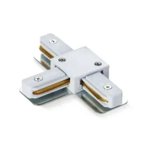 Superpris - T-samler til 1-faset skinneHvid, 1F2W