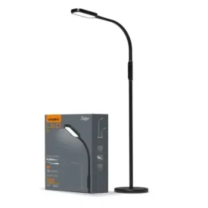 12W Tokyo LED gulvlampe, dæmpbar1280lm, sort, touch kontrol, justerbar CCT, flicker free | Særpris
