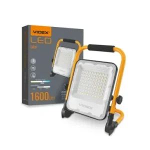 Stærkt tilbud | 50W genopladelig LED projektør1600lm, IP65, transportabel, arbejdslampe, 3 lysstyrker, USB-C output