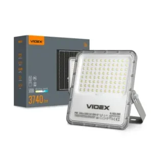 30W Solara LED projektør med solcelle3740lm, IP65, 5000K, 96Wh batteri, aluminium, udendørs - Få tilbage