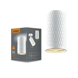 Toppris - GU10 loftmonteret spotHvid, rund, IP20, uden lyskilde