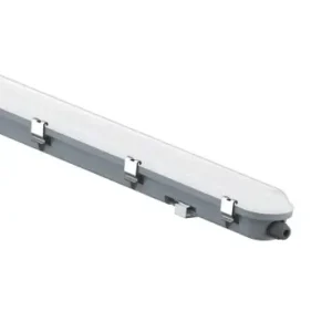120cm 36W vandtæt LED armatur med nødlysIP65, 4320lm, 6500K, inkl. batteri, 120cm længde - Tilgængelig nu