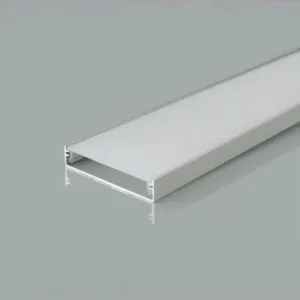 2m Alu profil til LED strips50x10 mm, sølv, mat cover, til brede strips op til 48mm | Mest solgt