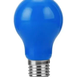 E27 1W LED filament pæreA60, blå, Party Colour Premium - Stærkt tilbud