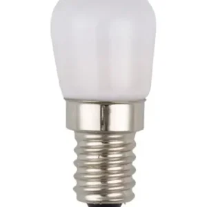 E14 2W LED rørpære5,2cm, opal glas, 3000K - Spar mere