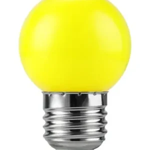 Eftertragtet | E27 1W LED kronepæreG45, gul, 50lm, Party Colour