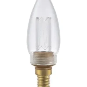 E14 2,5W dæmpbar LED vintage pæreC35, 2000K, klar glas, 65lm - Mest solgt