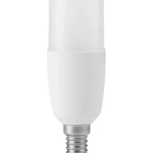 E14 7W LED rørpære, 10,8cm, 95-265V810lm, opal glas | Godt tilbud
