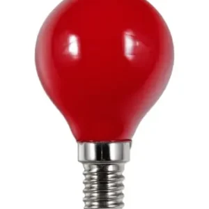 Topkvalitet | E14 1W LED kronepæreG45, Rød, Party Colour Premium