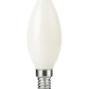 Skynd dig | E14 4W dæmpbar LED kertepæreDimToWarm, 2000-2700K, opal glas, filament