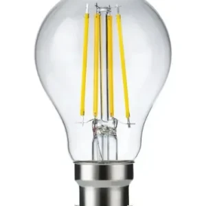 B22d 8W dæmpbar LED pæreA60, filament, klar glas, 2700K - Kun kort tid