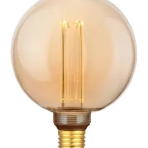 E27 3,5W dæmpbar LED vintage pæreG125, 1800K, guld glas, 120lm | Ny på lager