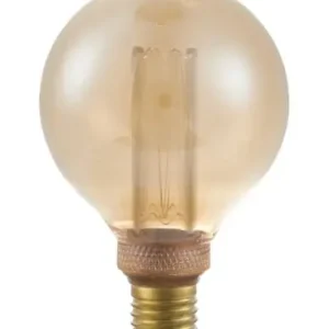 Særtilbud - E27 3,5W dæmpbar LED vintage pæreG95 Globe, 1800K, guld glas, 100lm