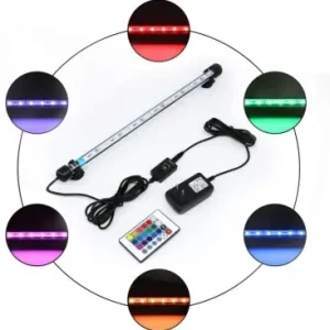 28 cm RGB akvarie armatur3W LED, med sugekopper, IP67, memory funktion - Premium