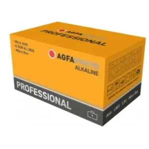 AAA 40-pak AgfaPhoto Professional batteriAlkaline, 1,5V - Tilbudspris