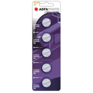 Topprodukt - CR2025 5-pak AgfaPhoto knapcellebatteriLithium, 3V