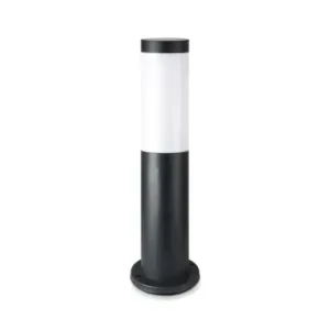 V-Tac sort havelampe, rustfri45 cm, IP44 udendørs, E27 fatning, uden lyskilde - Fabrikspris