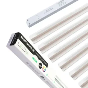 Udsalg - Troldtekt LED Skinnesæt 6x60 cmPlanforsænket, Akustilight inkl. ledninger og driver