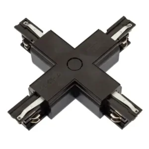 X-samler til 3-faset SPS skinnerSort, Spectrum - Favorit blandt kunder