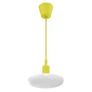 18W Albene Eco LED pendel, Gul1400lm, 3000K, varm hvid, dekorativ loftlampe - Ekspreslevering