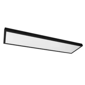 120x30 LED panel, 60W80lm/W, Indbygget i sort ramme | Sikker betaling