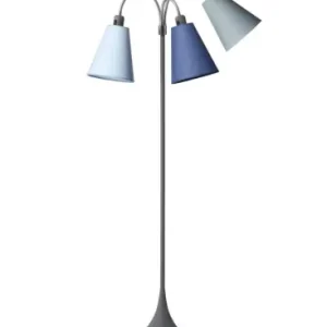 E27 TRAFIK gulvlampe, Nielsen LightGrå - Dalablå, turkis, lyseblå - Kun kort tid
