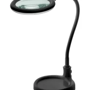 Bestil direkte - LED luplampe m/svanehals 6WSort, bordlampe, klemme