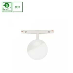 Toppris - 5W Dæmpbar SHIFT Smart- SKINNE Lyse Ø100x130mm165°, CCT, Hvid, Zigbee