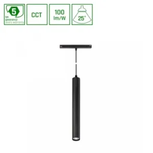 12W System Shift SMART HANGIT LED modul, 48VCCT, 25°, 1150lm, 40 x 297 mm, inkl. 90cm wire | Supergod pris