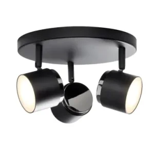 TEATER Rundel LED 3-Spot Lampe 13W 230V i SortNielsen Light | Tilbud