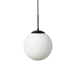 Chicago Café Pendel lampe Ø25 Til E27 i Opal/SortNielsen Light | Sidste mulighed