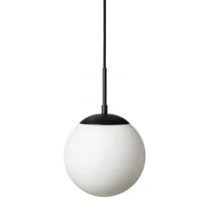 Chicago Café Pendel lampe Ø20 Til E27 i Opal/SortNielsen Light - Outlet