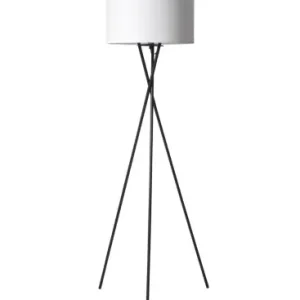 Uptown Gulvlampe E27 i Sort Med Hvid LampeskærmNielsen Light - Spar nu