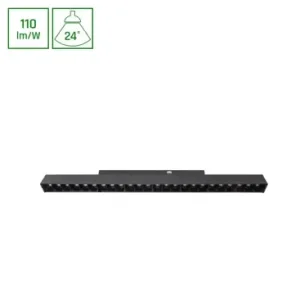 18W SHIFT BASIC GRID M skinnespot, 48V115lm/W, 33cm, varm hvid, IP20 | Nyt produkt
