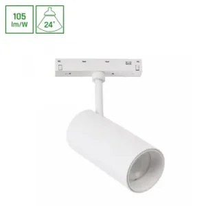 12W SYSTEM SHIFT BASIC SPOT M til 48V skinne2700K, 24°, hvid, IP20 | Begrænset antal