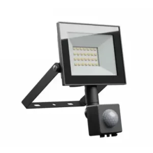 20W projektørIP44, Sort, PIR sensor | Populær