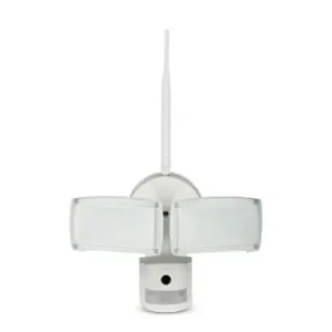 18W LED projektør med WiFi kamera og sensor6000K, IP44, hvid, PIR bevægelsessensor, app styret | Tryg betaling
