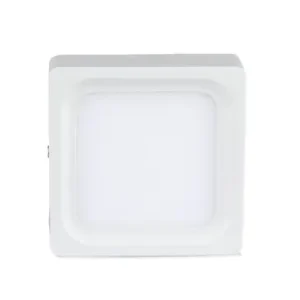 15W kvadratisk LED påbygningspanel1500lm, 15,5x15,5cm, hvid kant, varm hvid - Hurtig levering