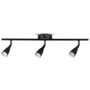 13,5W LED væglampe med 3 hoveder1260lm, 3000K, sort finish, inkl. lyskilde - Sidste chance