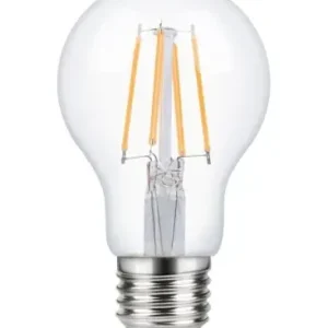 Topkvalitet - E27 4W dæmpbar LED filamentpæreA60, 2200K, klar, 380lm