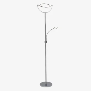 Udsalg | Gulvlampe Demian Børstet krom H.191 cm
