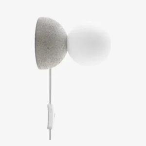 Væg/Bordlampe Moon Hvid Ø.10 cm - Supergod pris